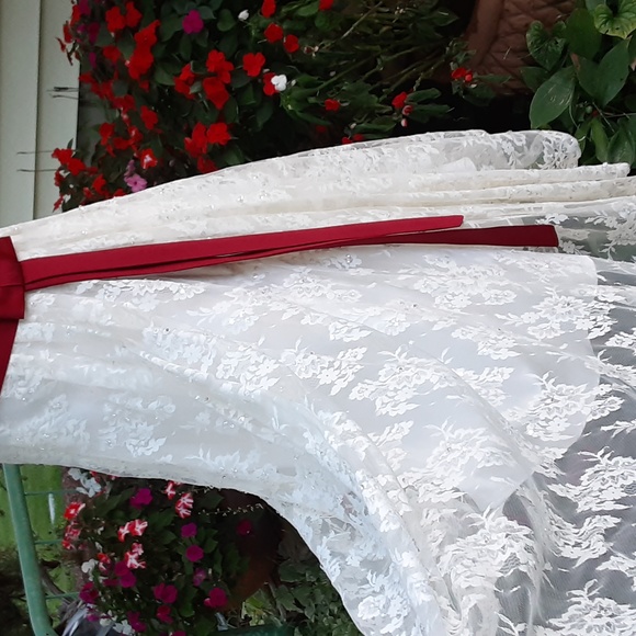 FINAL lvg 9/15 Designer Gown Tea Length wedding quinceanera ball formal - Picture 14 of 16